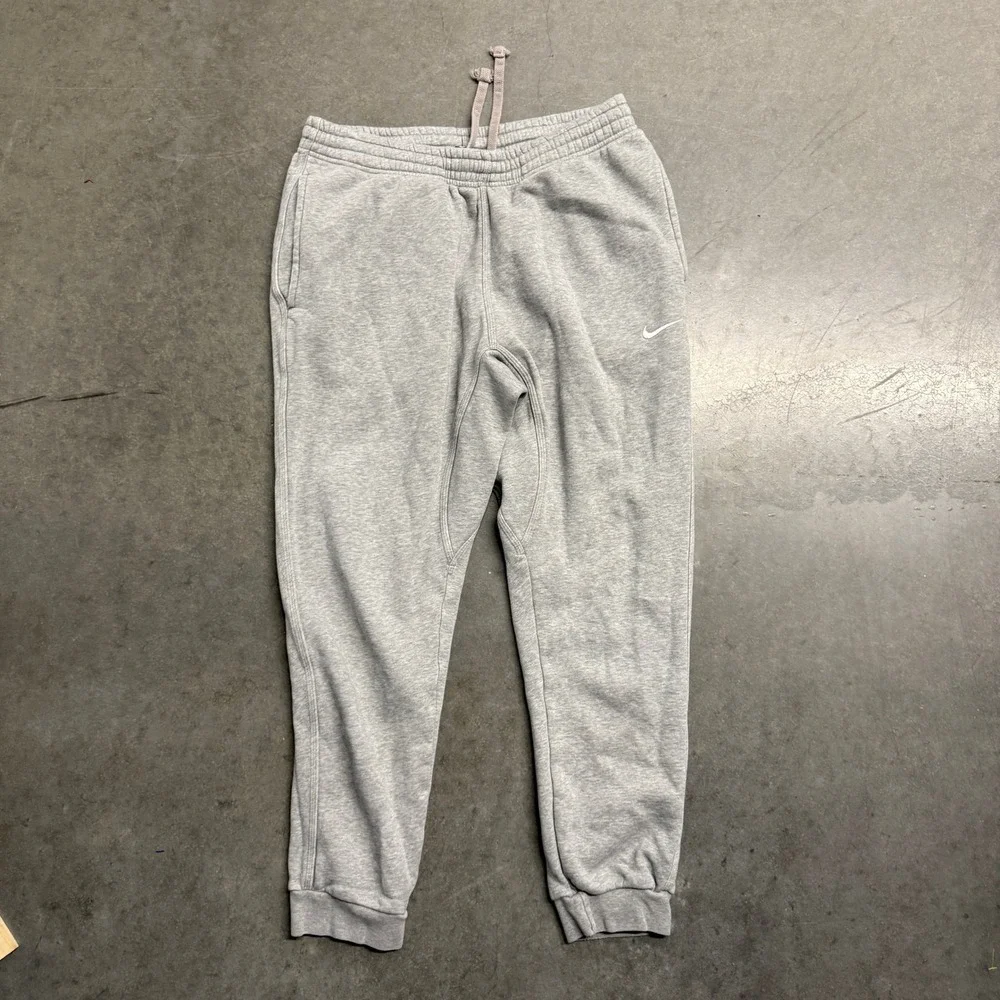Nike Mens Club Fleece Joggers Gray Sweatpants Large BV2671-063